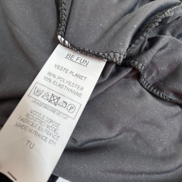 Be Fun Women's Open Front Velvet Blazer Jacket Collared Long Sleeve Black France - Picture 4 of 7